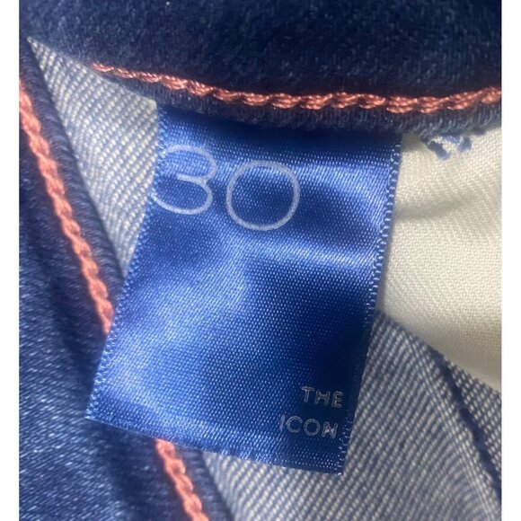 Pilcro The Icon Flare Jeans Size 30 Anthropology Dark Wash High-Rise Button Fly - Picture 6 of 14